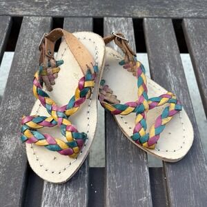 Unbranded Kids 5 Multi Sandals Boho Huarache Braided Leather?*